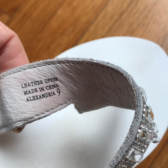 Yellow Box Rhinestone wedge flip flops - great! - Picture 7 of 8